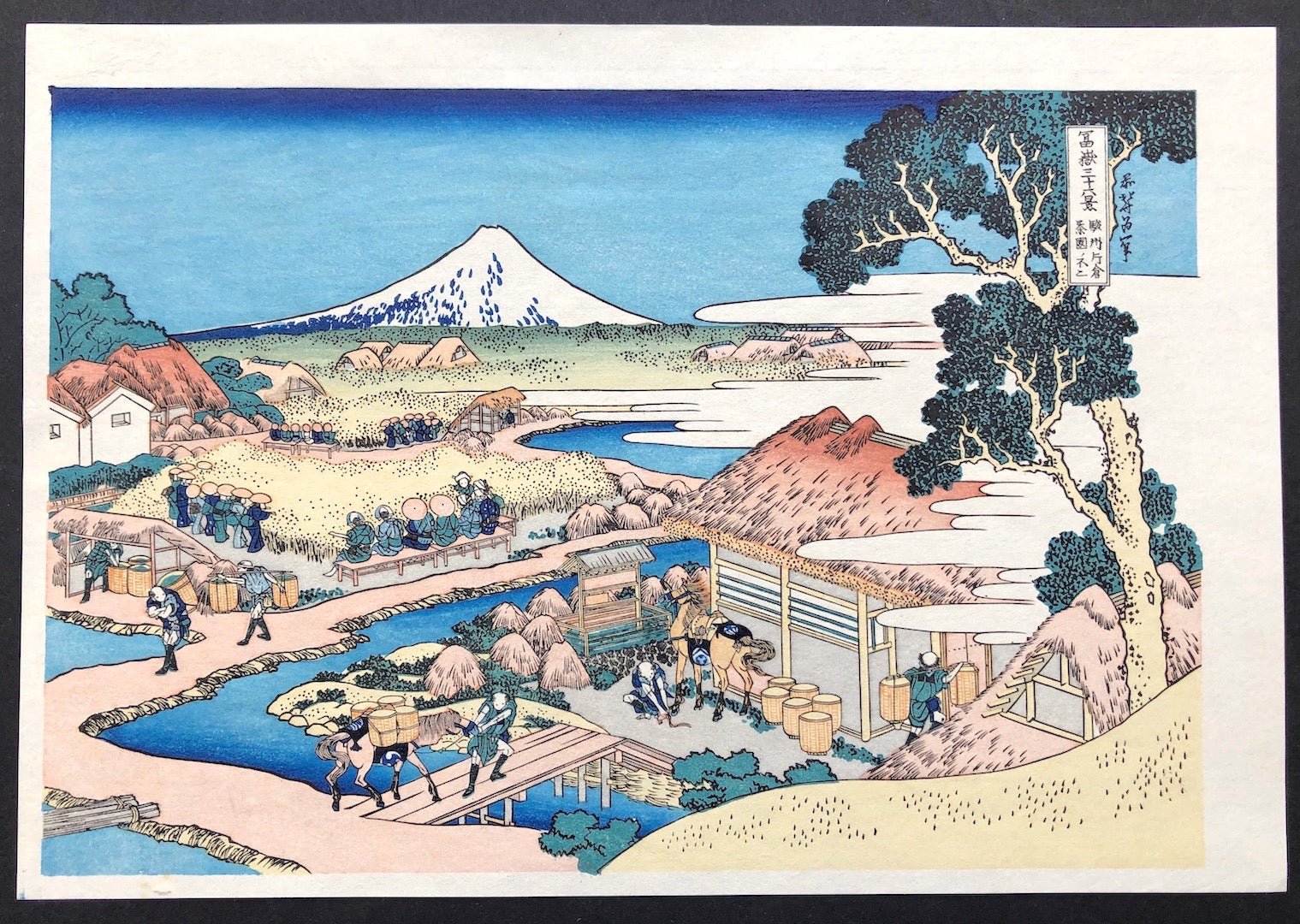  - Sunshu Katakura Chaen no Fuji (View from Tea Plantation at Katakura in Suruga Province) - Hokusai Katsushika - SAKURA FINE ART