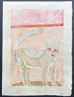 - Taiyo to Neko (Sun and Cat) - Gashu Fukami - SAKURA FINE ART