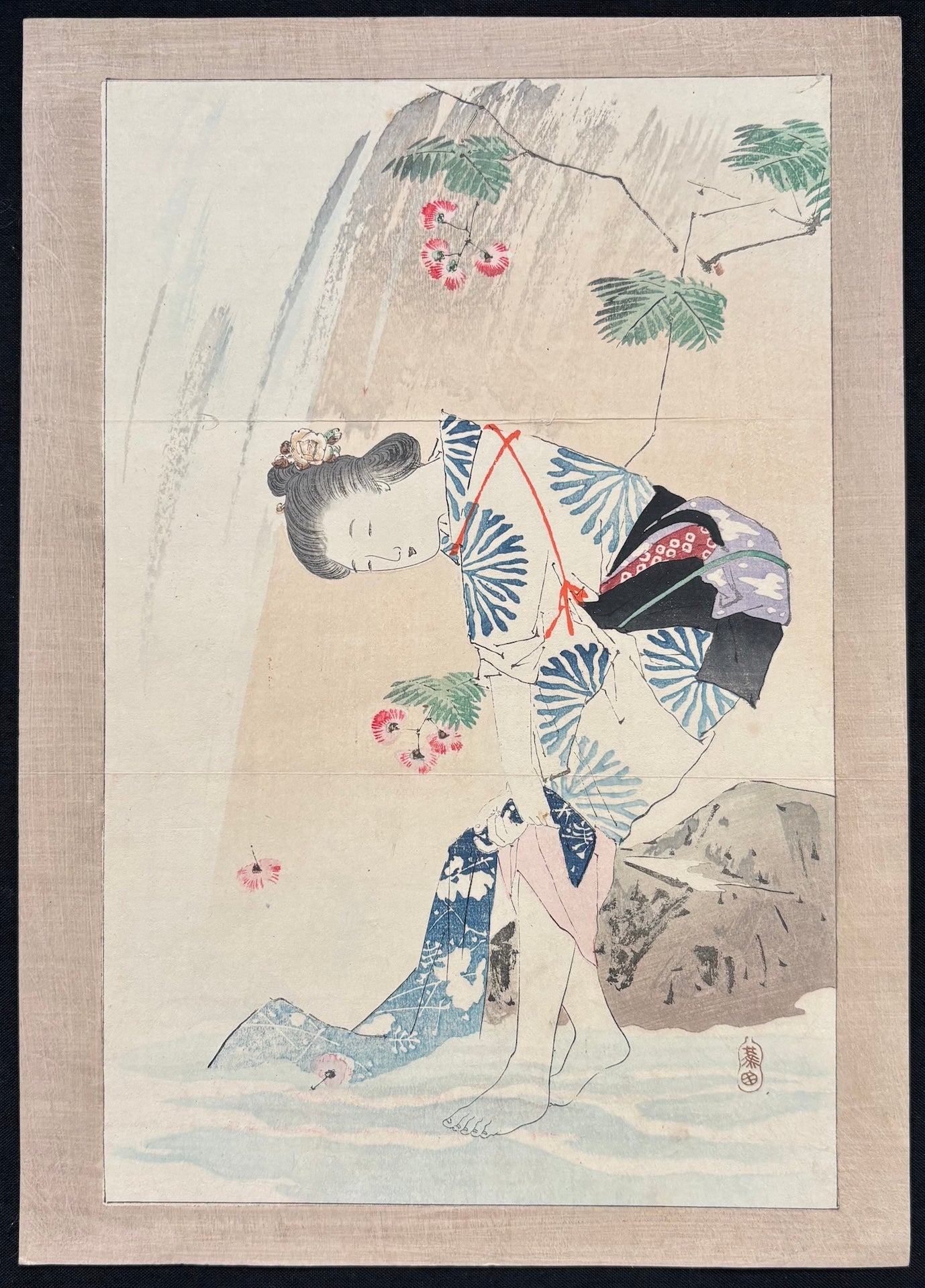  - Taki Shibuki (Waterfall Splash) - Shoso Mishima - SAKURA FINE ART