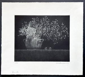 - Takujo no Hana ( Flowers on a Table) - Kazuo Yamaguchi - SAKURA FINE ART