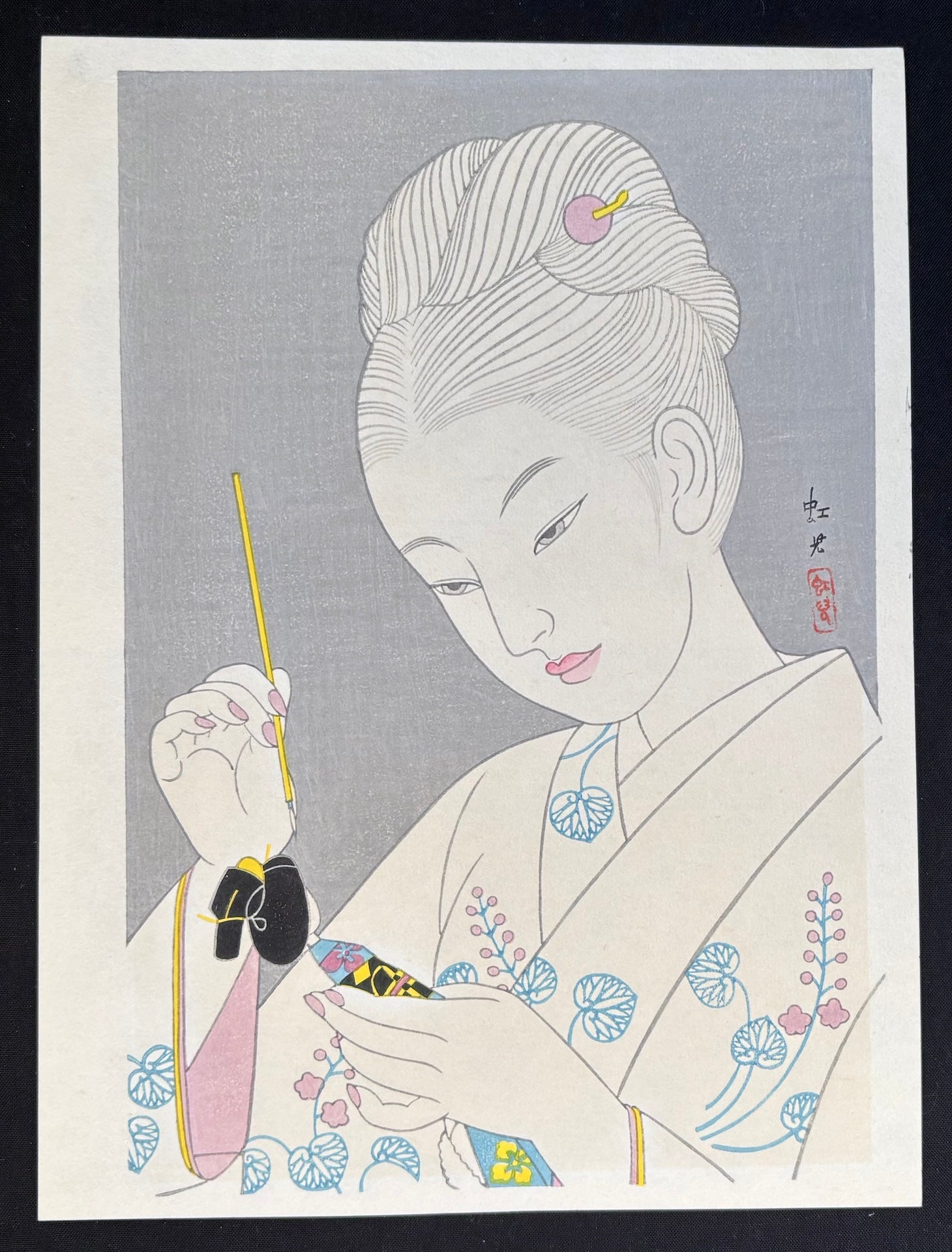  - The Girl and Her Doll - Koji Fukiya - SAKURA FINE ART