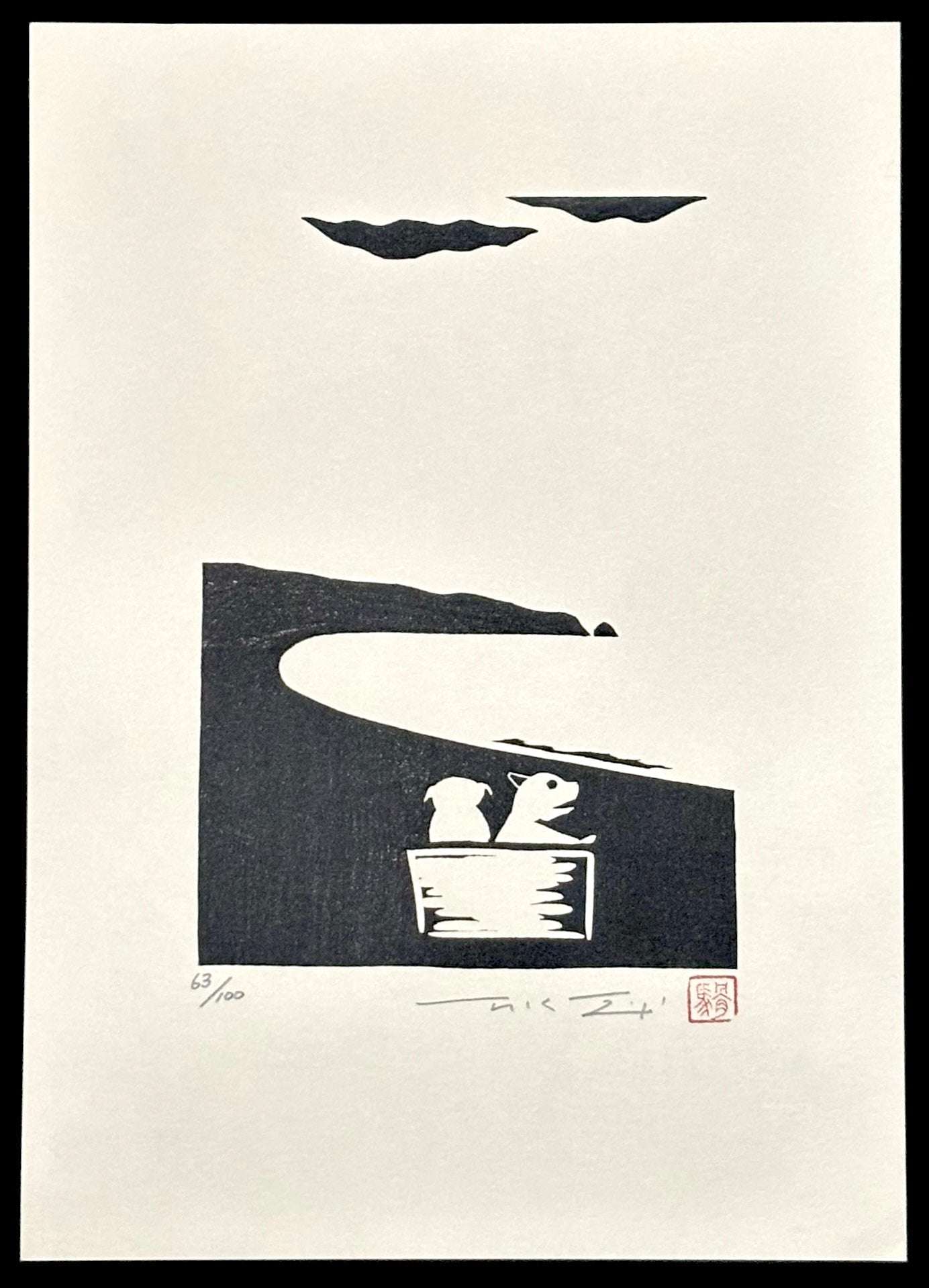 - The Scent of the Sea: Waiting Beneath the Clouds - Takashi Ohno - SAKURA FINE ART