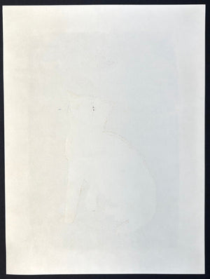  - Tobisaru (2) W (Got Away - 2, White Cat) - Tadashige Nishida - SAKURA FINE ART