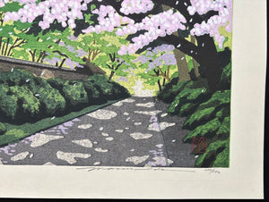  - Toshodai - ji (Toshodai - ji Temple in Spring) - Masao Ido - SAKURA FINE ART