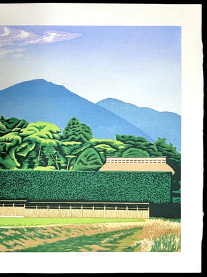  - Tsukuba Yashiki - rin no aru ie (A House with windbreak trees at Tsukuba) - Koichi Maeda - SAKURA FINE ART