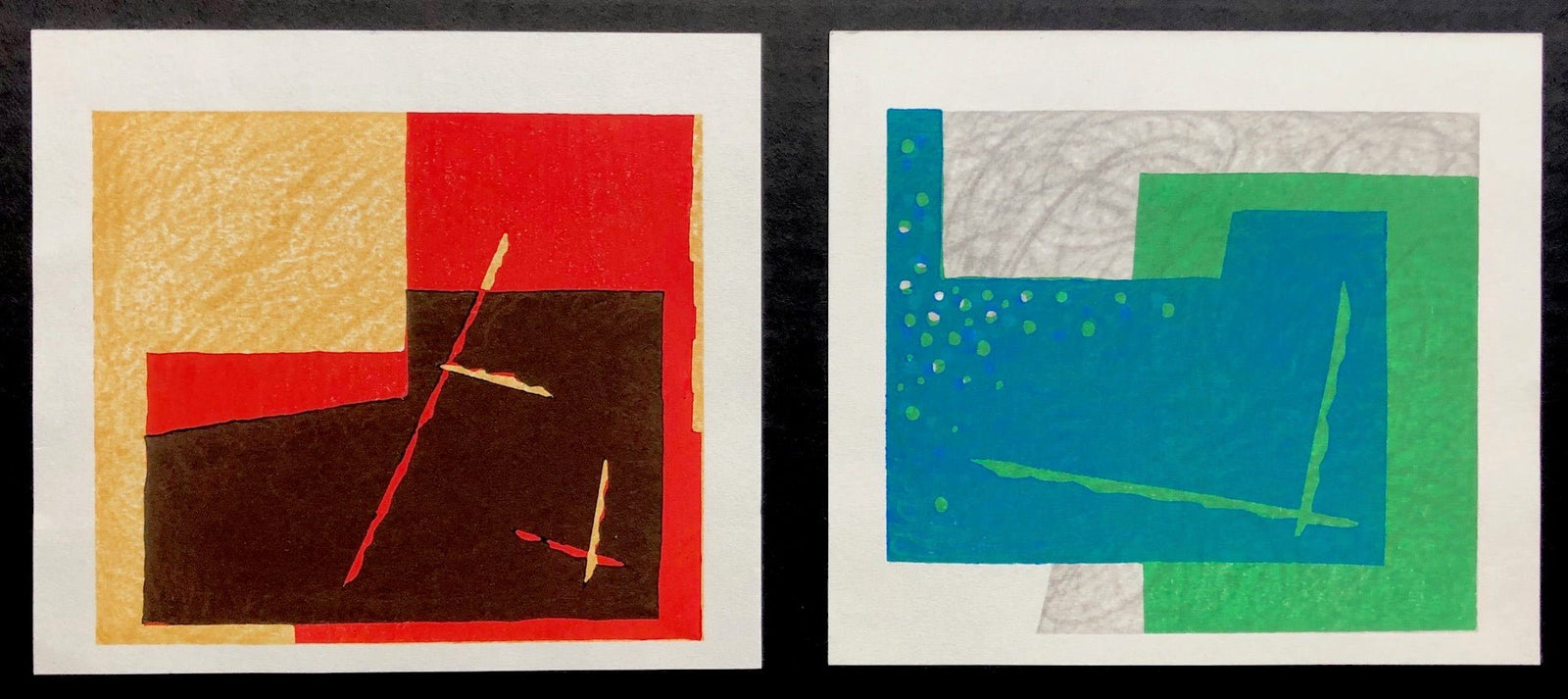  - Two Abstract Designs, #2 - Yoshisuke Funasaka - SAKURA FINE ART