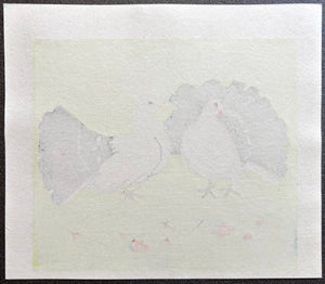  - Two White Doves - Shiro Takagi - SAKURA FINE ART