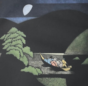  - "Ukifune” (A Boat upon the Waters) from The Tale of Genji - Kaoru Saito - SAKURA FINE ART