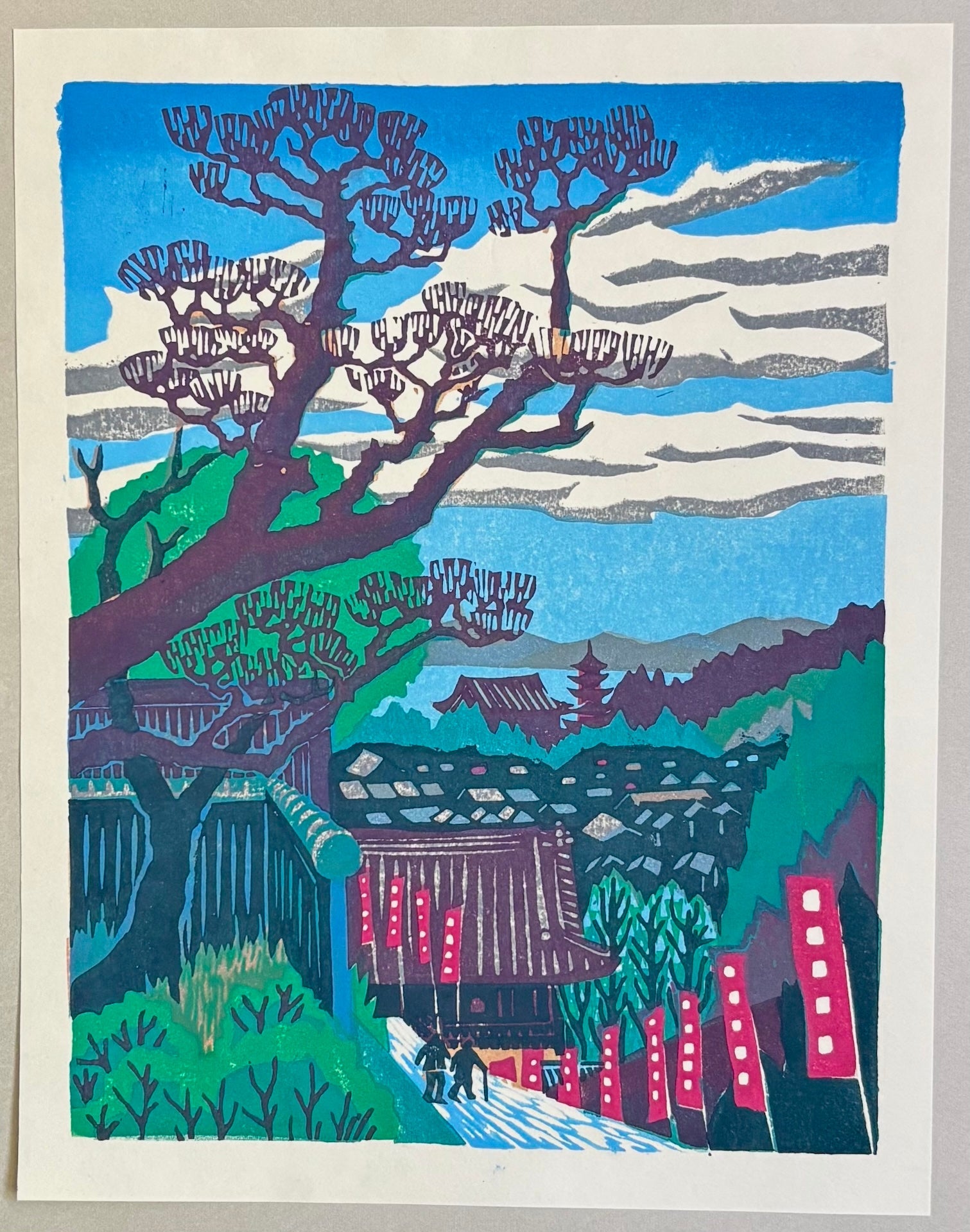  - View from Daisho - in Temple, Miyajima - Osamu Ueda - SAKURA FINE ART