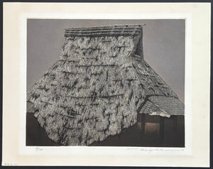 - Warayane, Kuro (Thatched Roof, Black) - Ryohei Tanaka - SAKURA FINE ART
