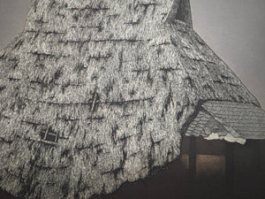 - Warayane, Kuro (Thatched Roof, Black) - Ryohei Tanaka - SAKURA FINE ART