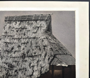 - Warayane, Kuro (Thatched Roof, Black) - Ryohei Tanaka - SAKURA FINE ART