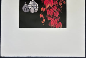  - "Yadorigi” (The Mistletoe) from The Tale of Genji - Kaoru Saito - SAKURA FINE ART