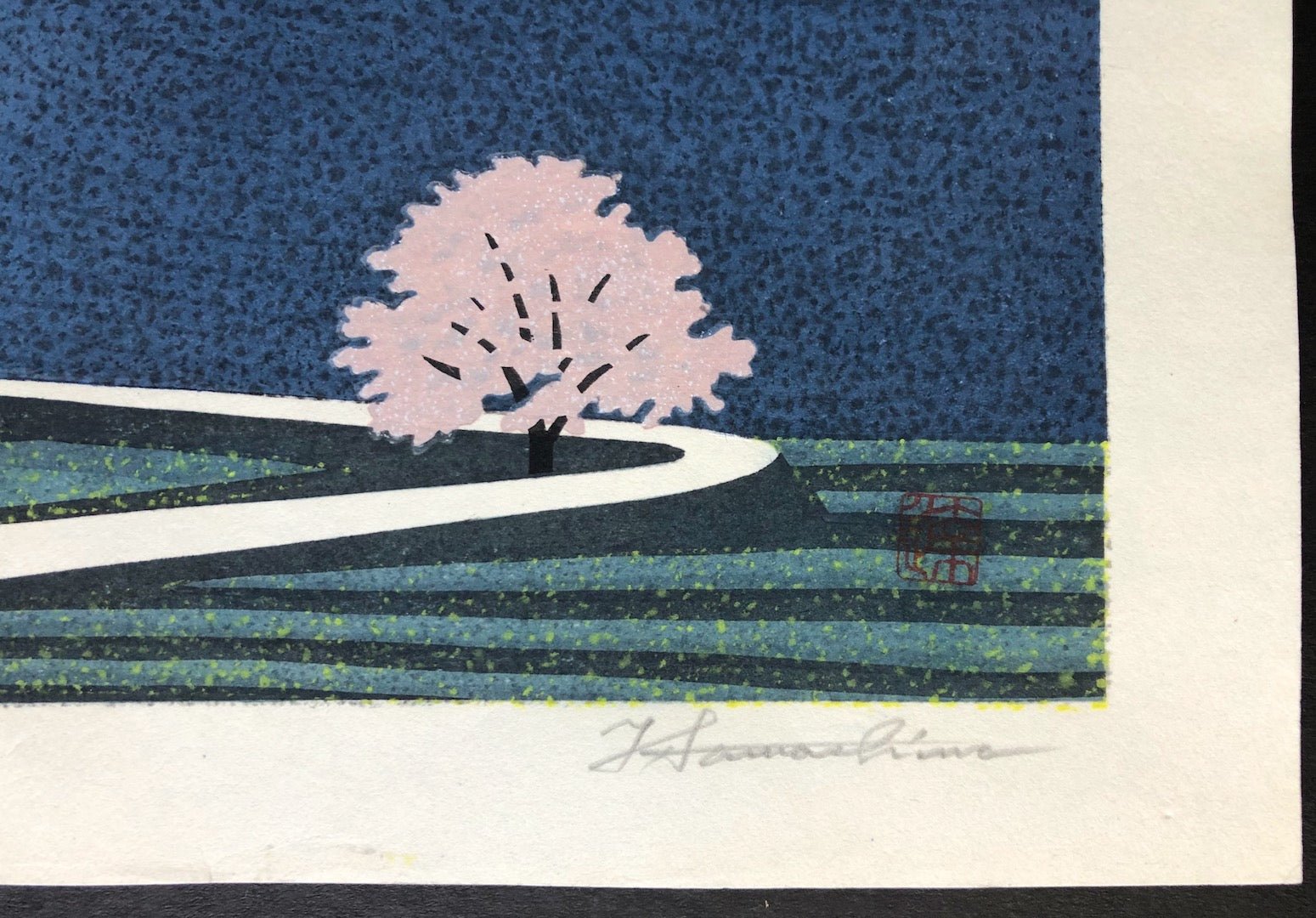  - Yamazato Shunkou (Spring Light at Mountain Village) - Tatsuo Kawashima - SAKURA FINE ART