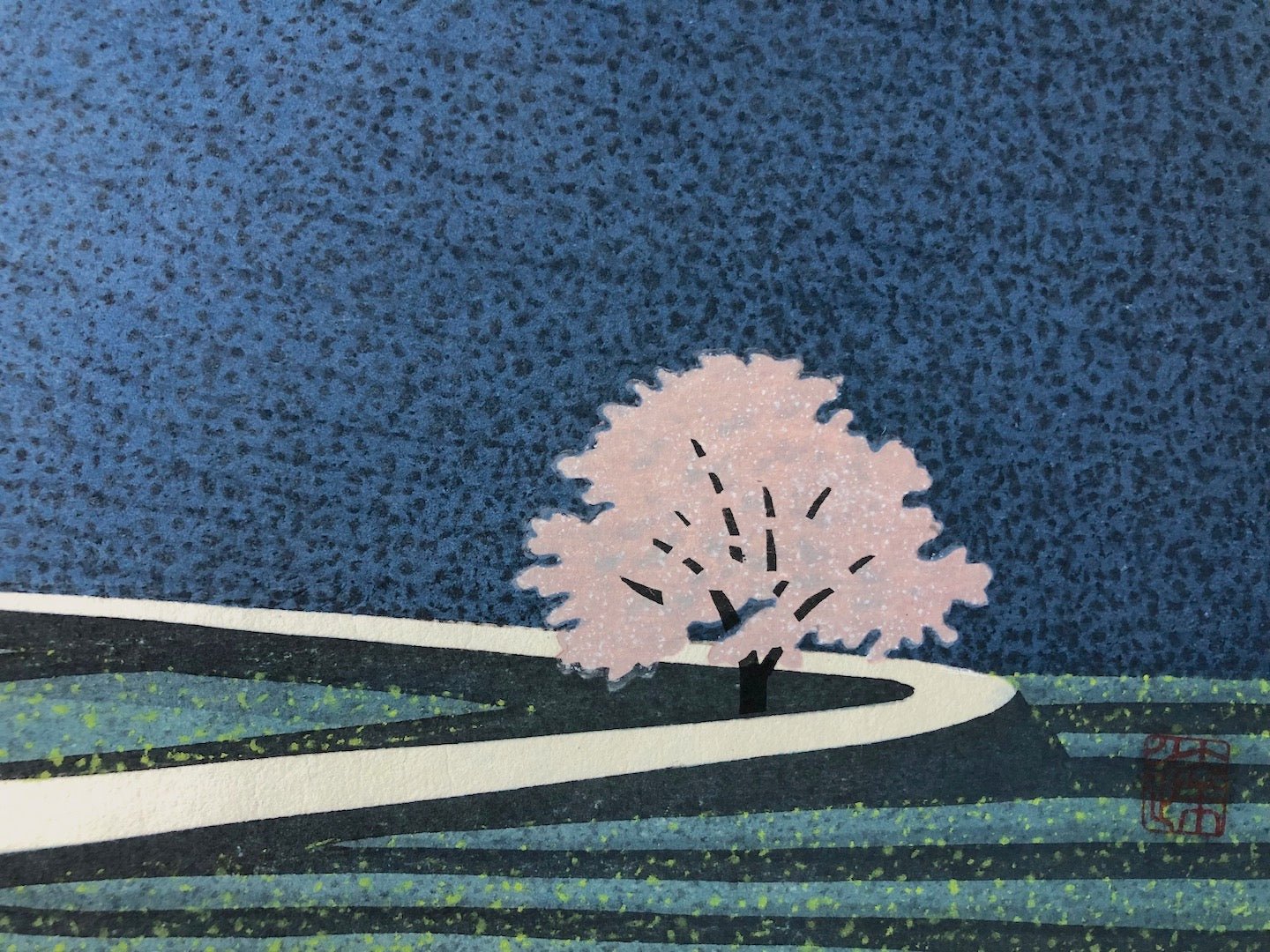  - Yamazato Shunkou (Spring Light at Mountain Village) - Tatsuo Kawashima - SAKURA FINE ART