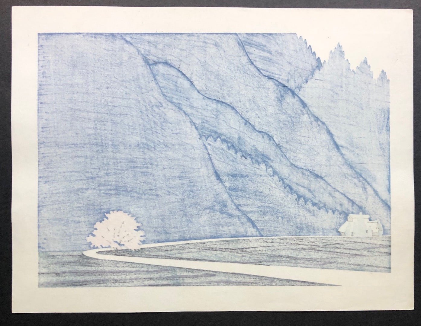  - Yamazato Shunkou (Spring Light at Mountain Village) - Tatsuo Kawashima - SAKURA FINE ART