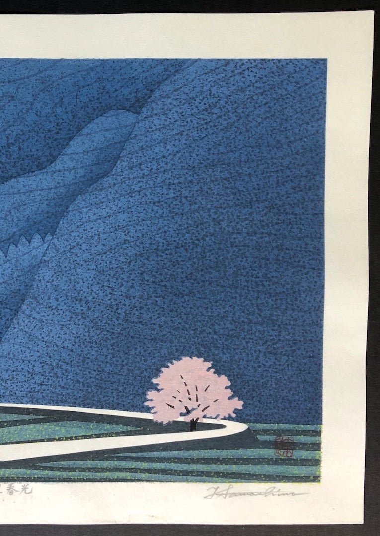  - Yamazato Shunkou (Spring Light at Mountain Village) - Tatsuo Kawashima - SAKURA FINE ART