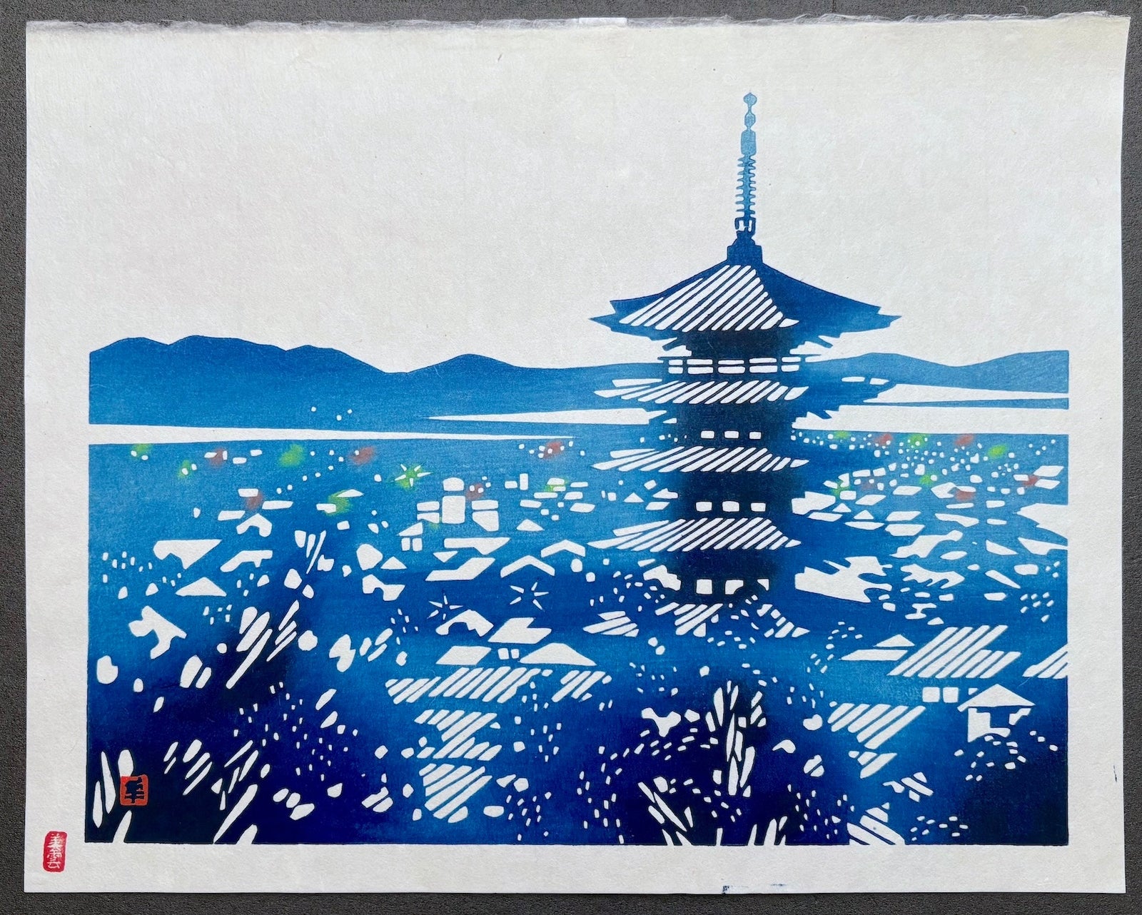  - Yasaka no Tou (The Pagoda at Yasaka, Kyoto) - Toshijiro Inagaki - SAKURA FINE ART