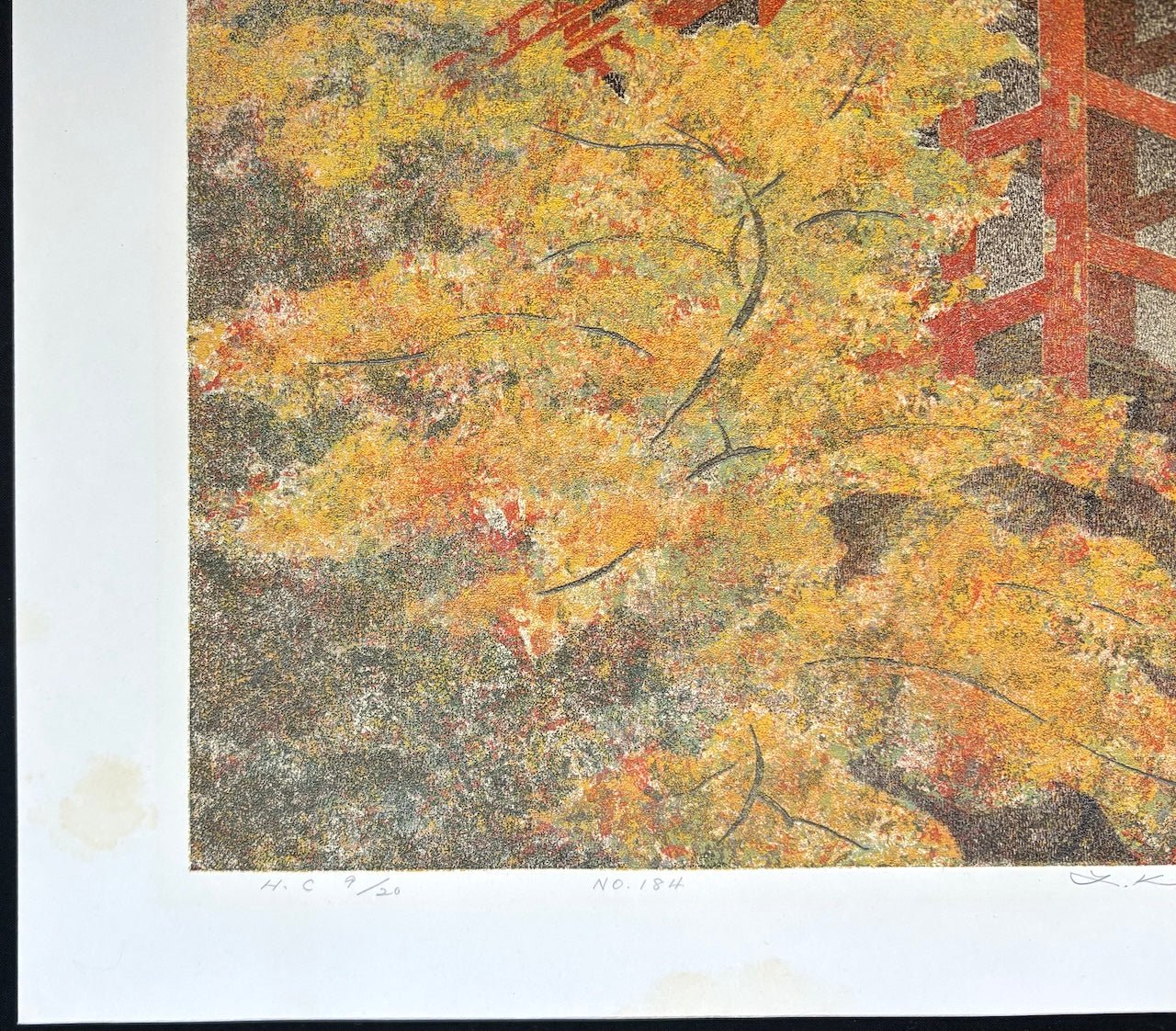  - Yokawa Chudo of Enryaku - ji Temple on Mt. Hiei in Autumn - Yukio Katsuda - SAKURA FINE ART