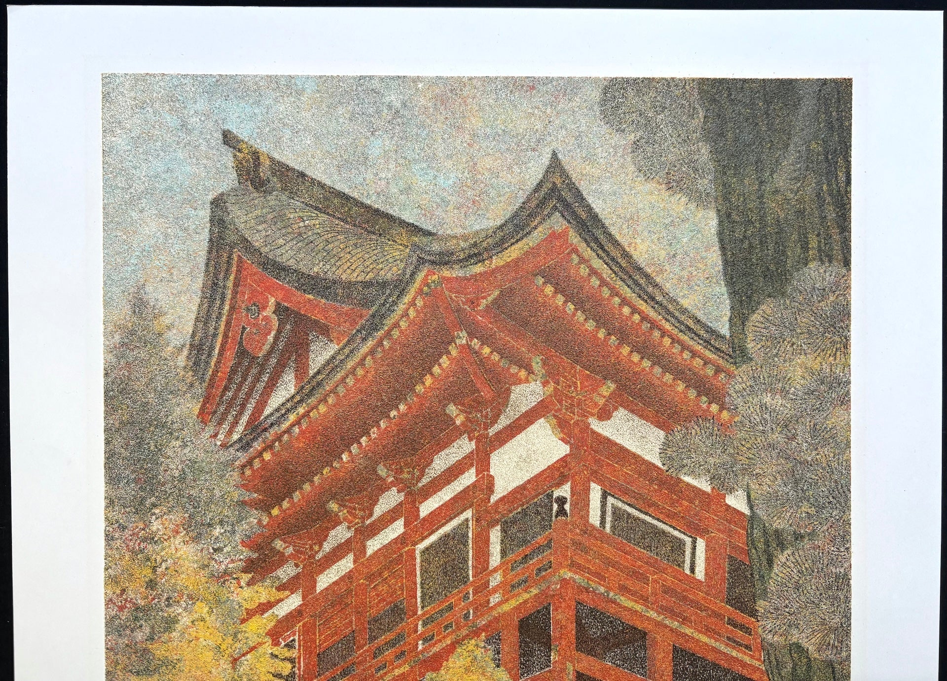  - Yokawa Chudo of Enryaku - ji Temple on Mt. Hiei in Autumn - Yukio Katsuda - SAKURA FINE ART