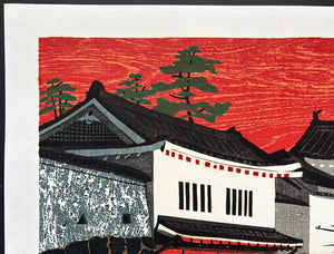  - Yubae no Tenshukaku (Castle Tower in the Evening Glow) - Shiro Takagi - SAKURA FINE ART