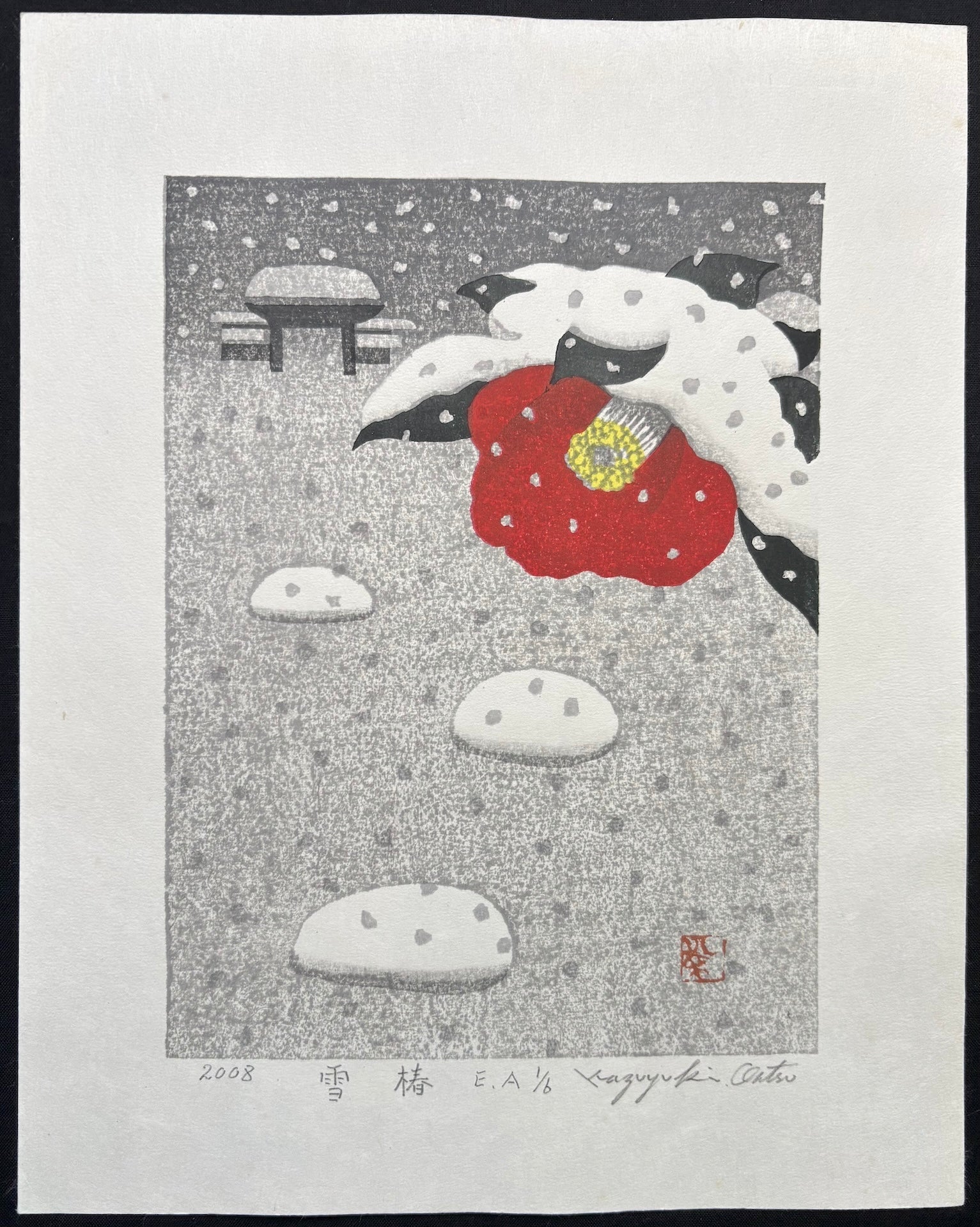  - Yuki Tsubaki (Peony in Snow) - Kazuyuki Ohtsu - SAKURA FINE ART