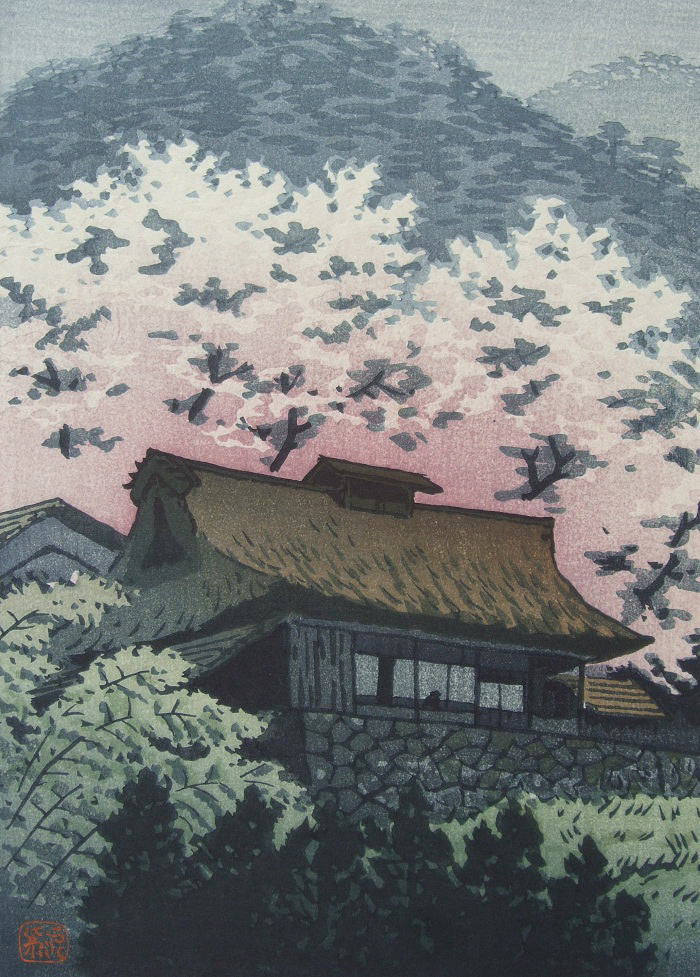 Sanka no Haru  (Mountain Cottage in Spring) - SAKURA FINE ART