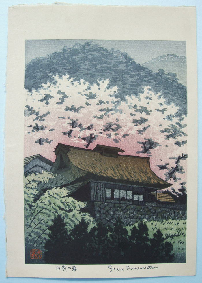 Sanka no Haru  (Mountain Cottage in Spring) - SAKURA FINE ART