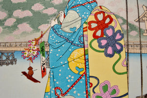 Haru no Arashiyama (Maiko at Arashiyama in Spring) - SAKURA FINE ART