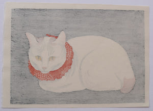 Shironeko  (White Cat) - SAKURA FINE ART