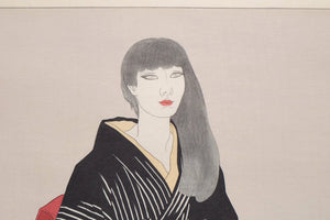 Shimagasuri (Modern beauty in Japanese Kimono) - SAKURA FINE ART