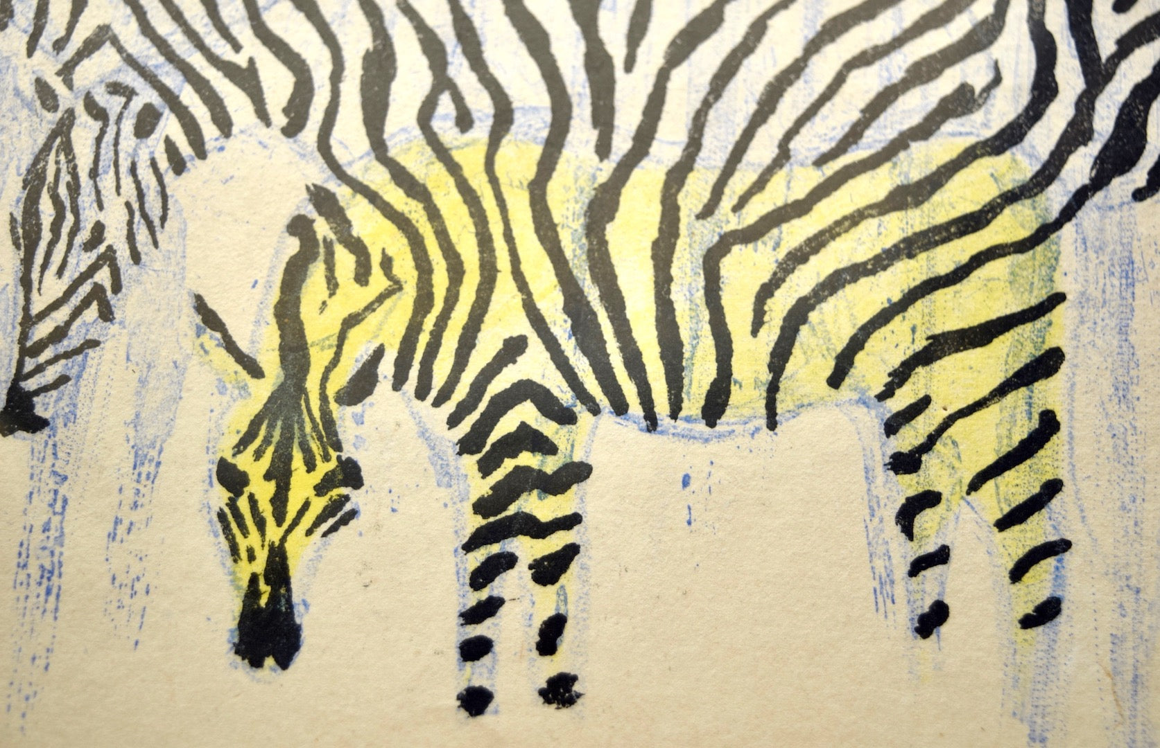 Zebra, Mure kara hanarete (Away From the Herd),  1965 - SAKURA FINE ART