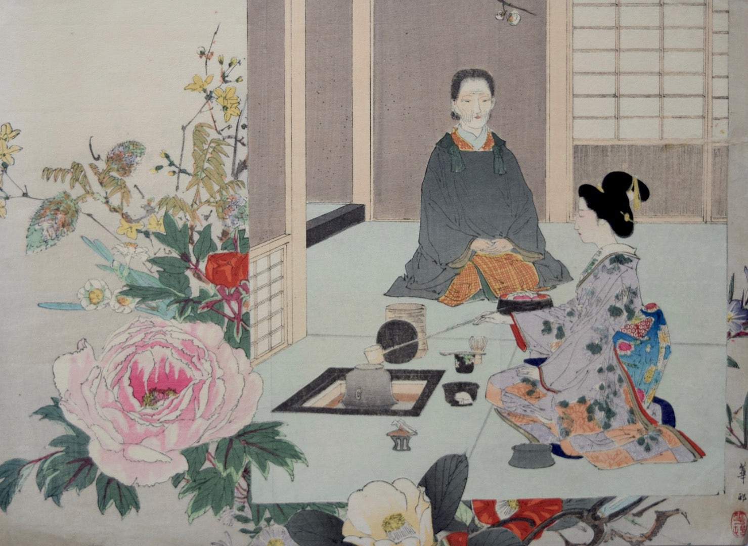 Chanoyu to Ikebana (Flower Arrangement and Tea Ceremony) - SAKURA FINE ART