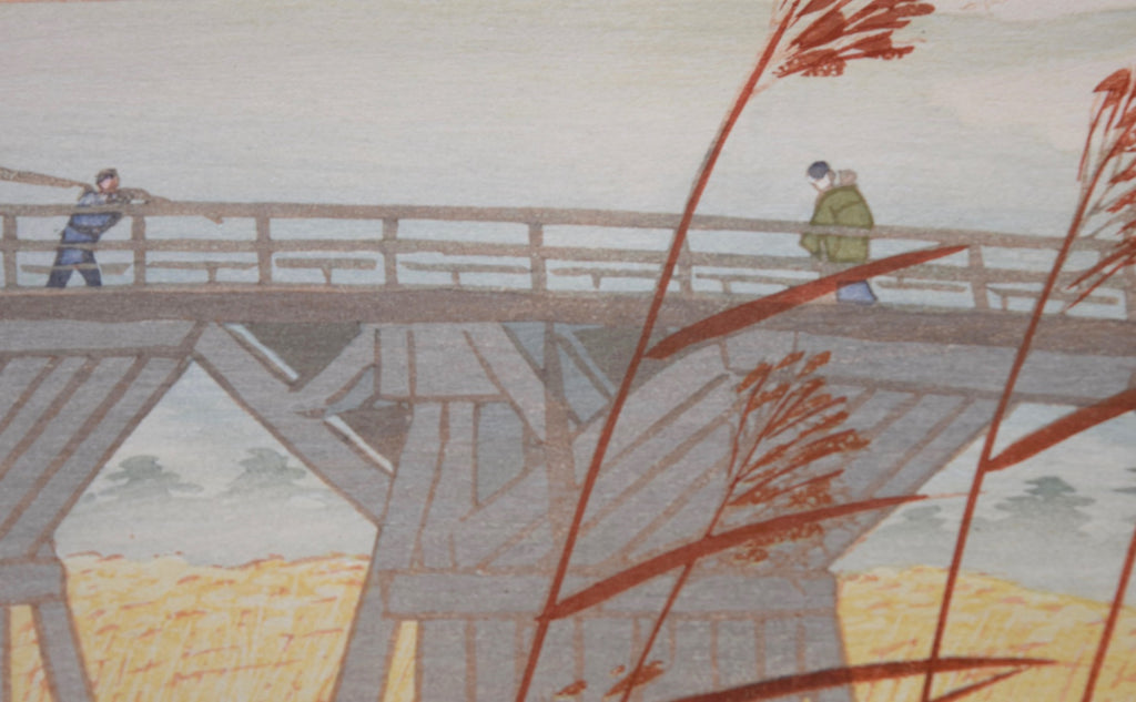 Gyotoku Imaibashi no Shinshu ( Late Autumn at Imai Bridge, Gyotoku) - SAKURA FINE ART