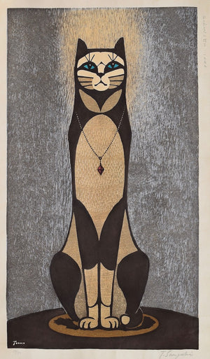 Cat with Pendant - SAKURA FINE ART