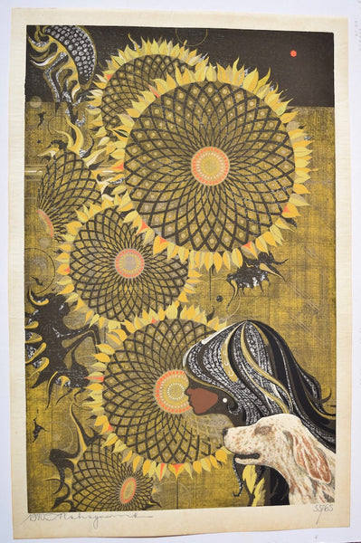 Girl with Dog,   1970 - SAKURA FINE ART