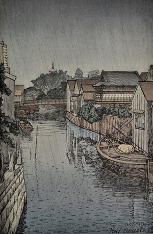 Shiba, Furukawa (Furukawa River at Shiba, Tokyo) - SAKURA FINE ART