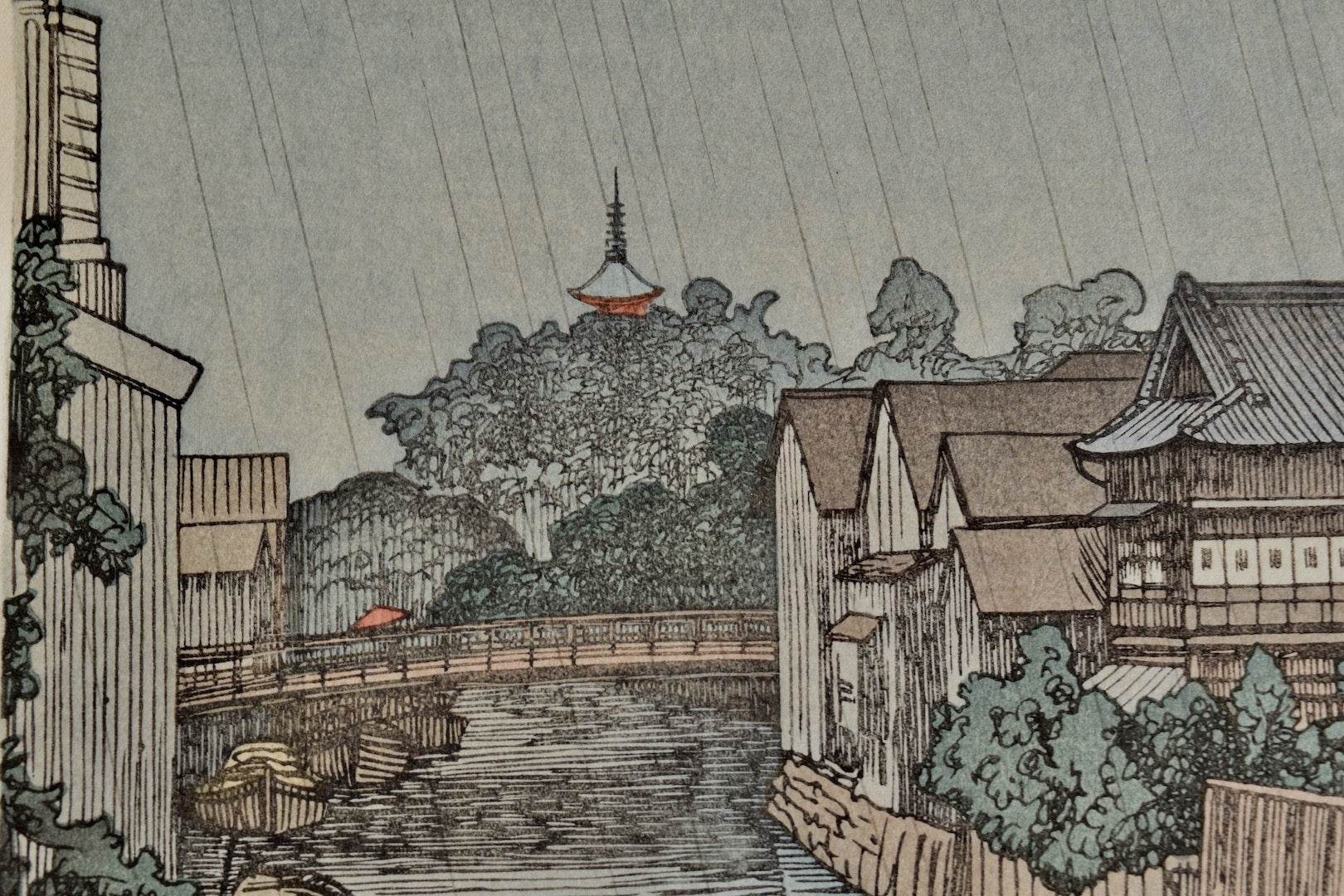 Shiba, Furukawa (Furukawa River at Shiba, Tokyo) - SAKURA FINE ART