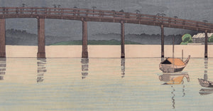 TOKYO-SHIN-OU-HASHI UCHI ZU (View of Rainfall on "Shin-Ou-Hashi") - SAKURA FINE ART