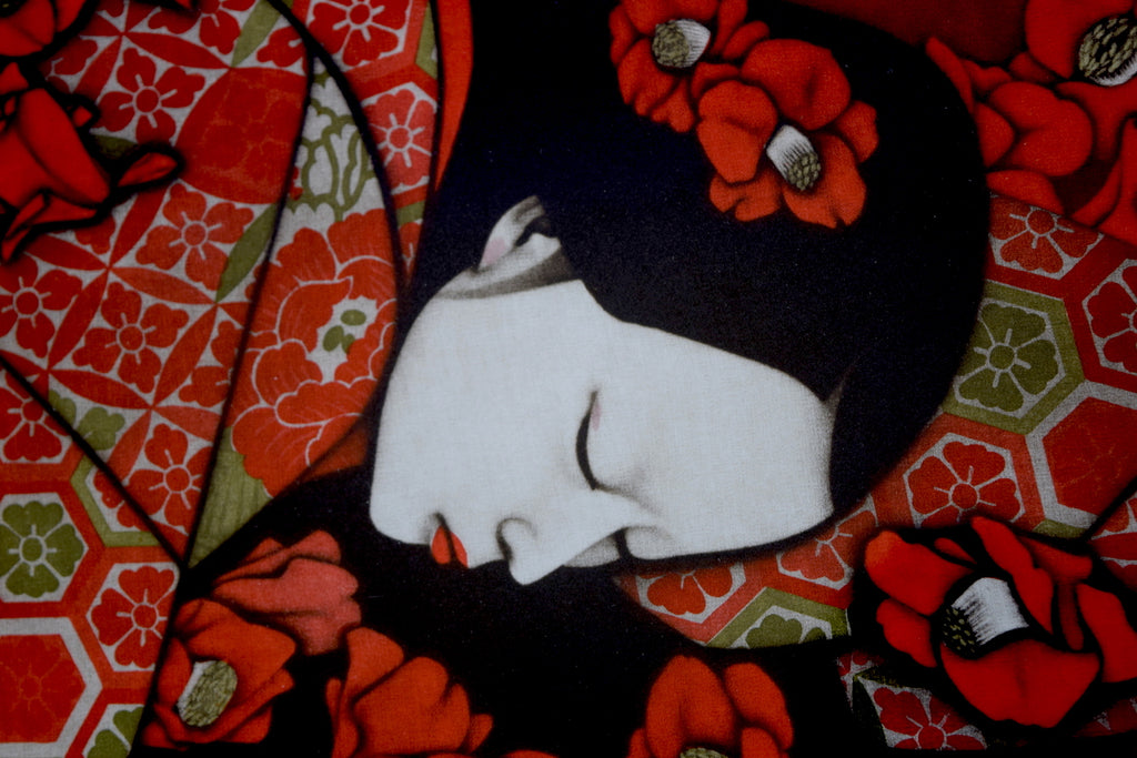 "Fallen Camellia"  from Red illusion series - SAKURA FINE ART