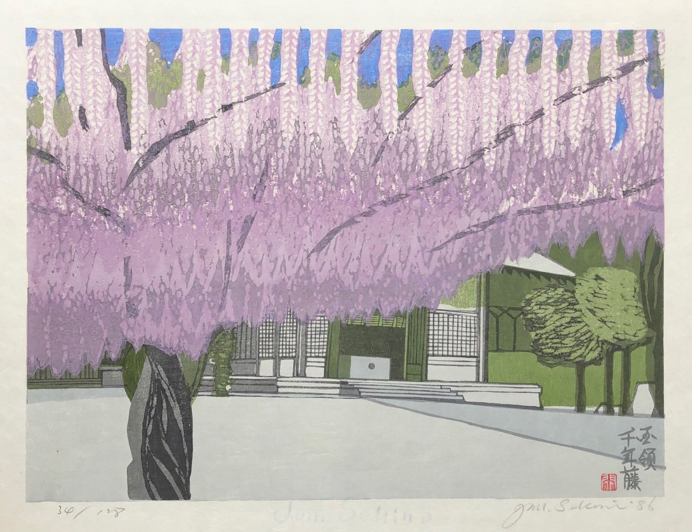 - Kokuryo Sennen Fuji  (Japanese Wisteria at Kokuryo Shrine) -