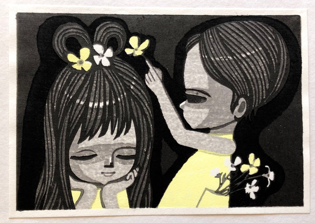- Children with Flowers -