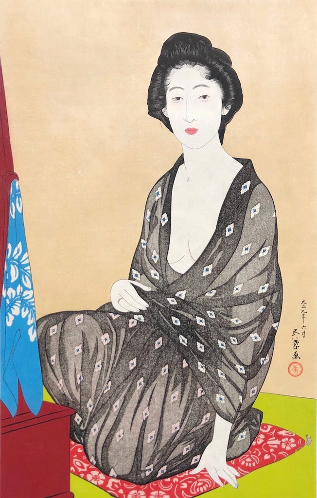 - Usugoromo Naniwa no Onna  (Woman in loose summer Kimono) -