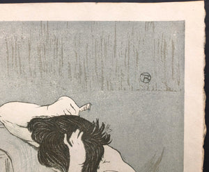 - Kami wo suku onna (Combing Hair, from the series Elles by Toulouse-Lautrec) -