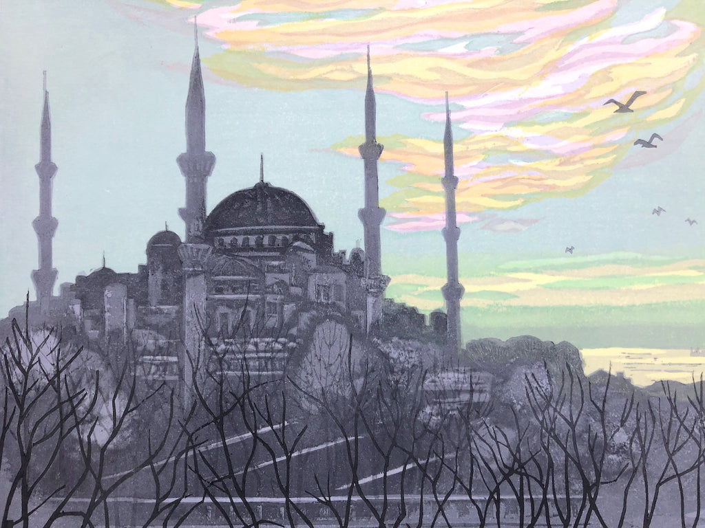 - Asayake no Blue Mosque, Istanbul  (The Blue Mosque in the Morning Glow, Istanbul)-