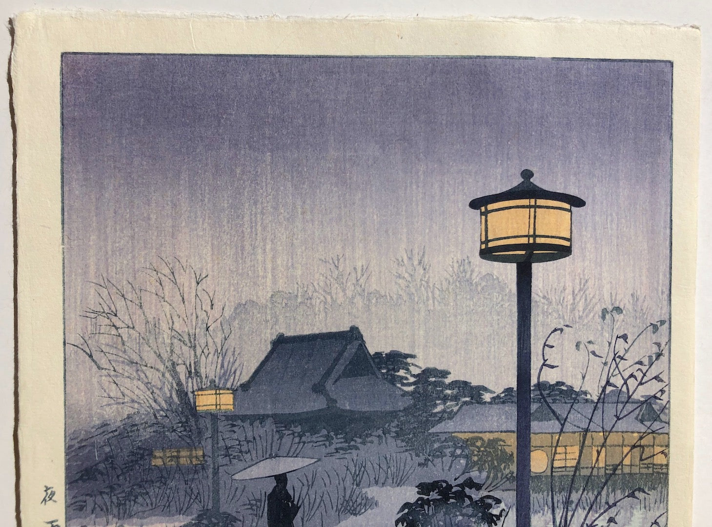 - Yosame, Shinobazuno ike (Night Rain at the  Shinobazu Pond) -