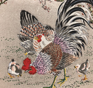 - Baiju Sinkei no zu (Roosters and Plum Tree) -