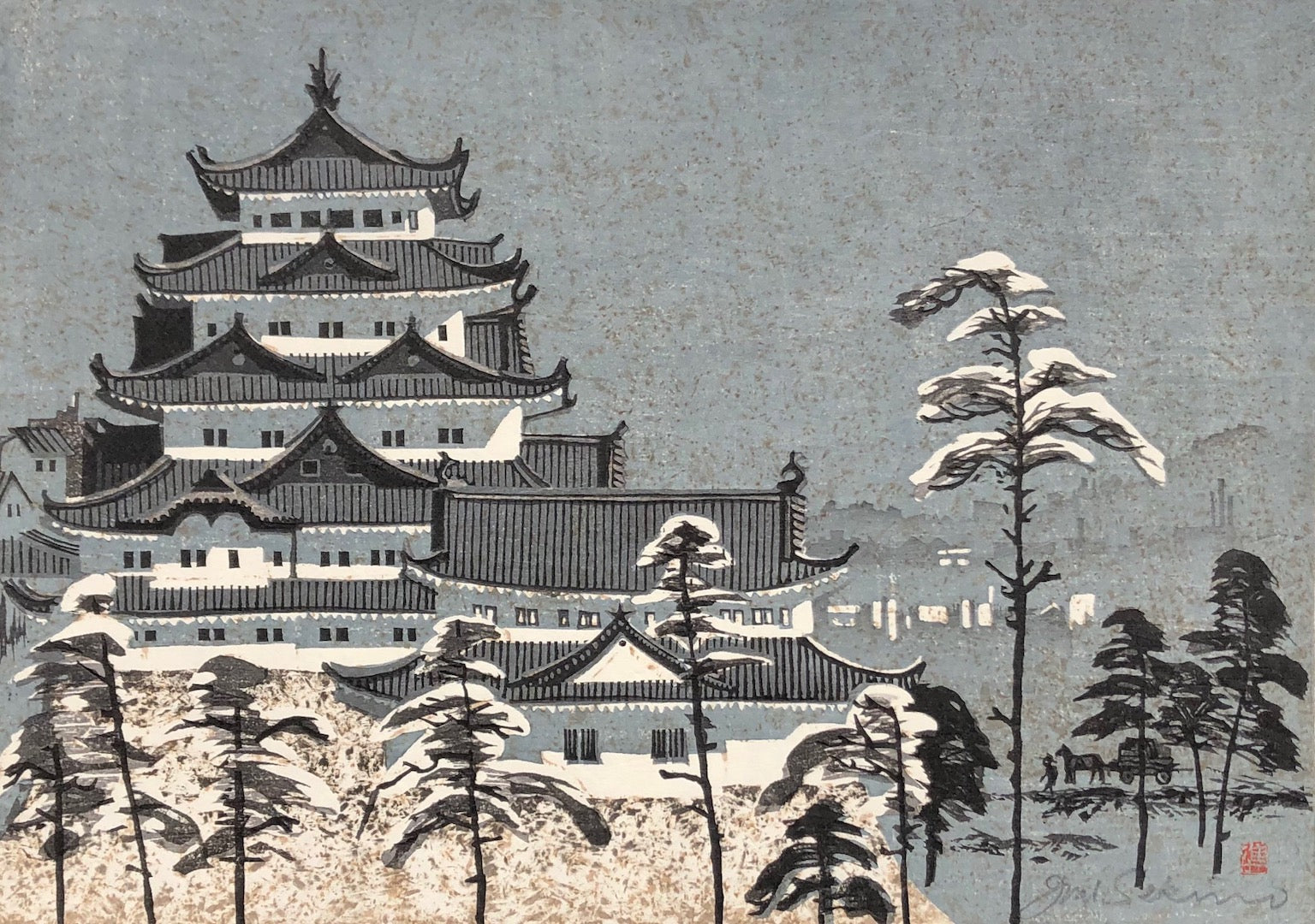 - Miya (Nagoya Castle)  From 53 stations of Tokaido Road -