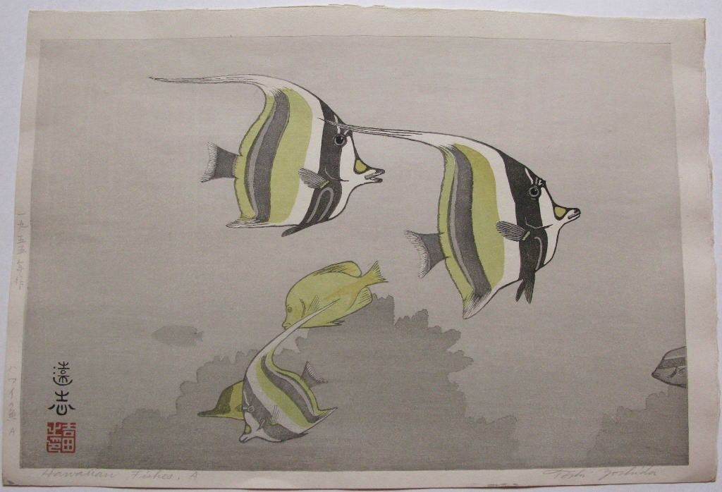 Hawaii no sakana A  ( Hawaiian Fishes, A ) - SAKURA FINE ART