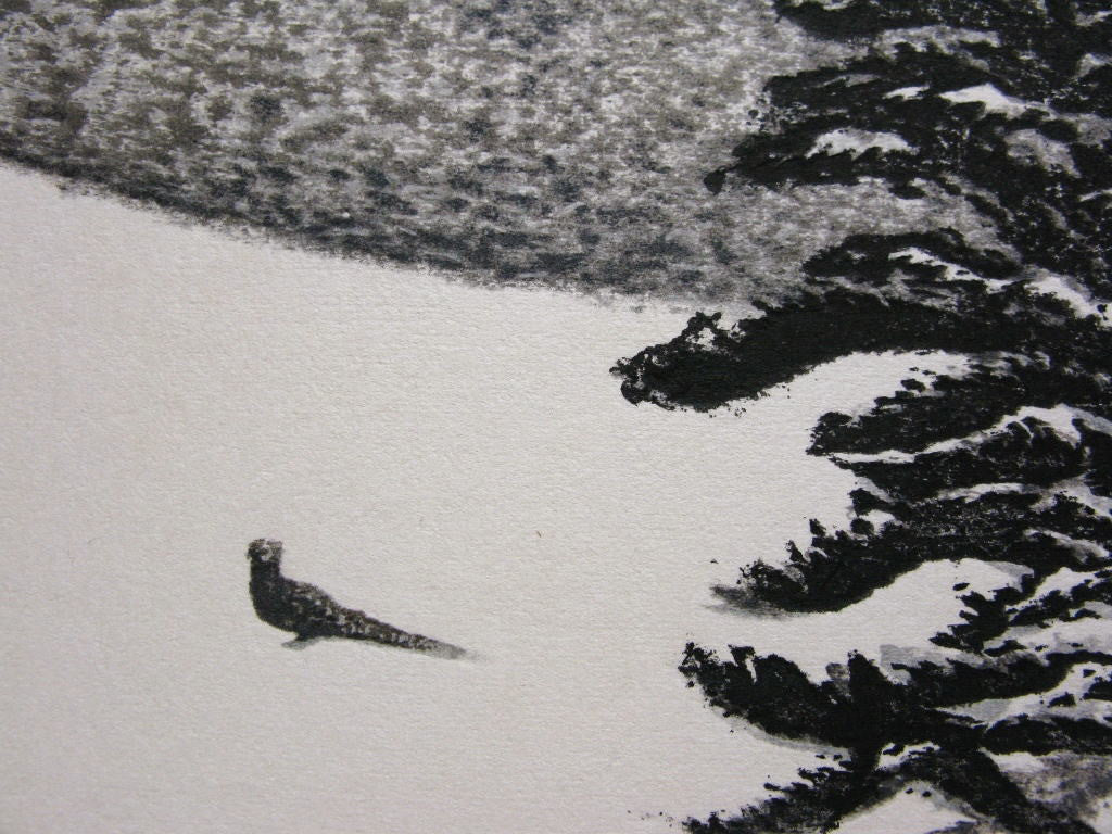 A bird on Snow - SAKURA FINE ART